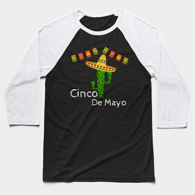 Cinco de mayo Baseball T-Shirt by Magic Arts